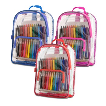 KR203 • מגוון <br> תיק גב שקוף לילדים