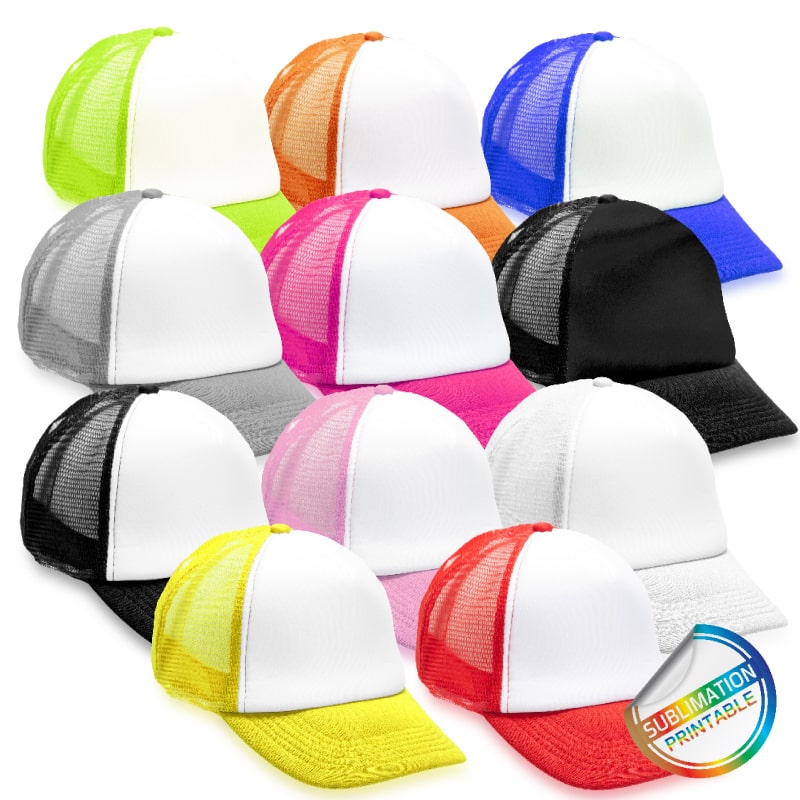 KR2211 • קפטן <br> כובע מצחיה רשת 5 פאנל