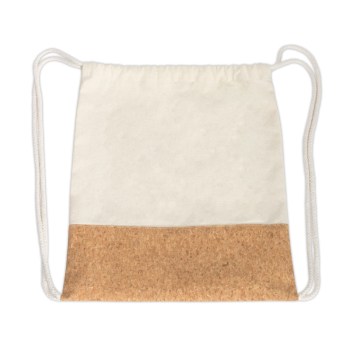 GB600 • בנקוק <br> תיק שרוך כותנה בשילוב שעם