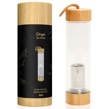 KR9351 • ג'ינג'ר <br> בקבוק זכוכית לחליטת תה