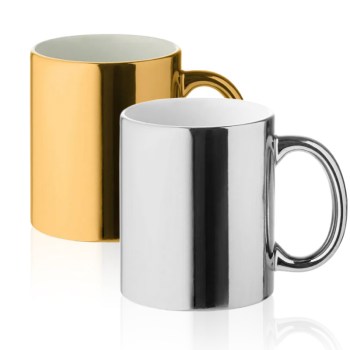 KR9799 • מטאליק <br> ספל קרמיקה גימור מטאלי