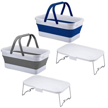 KR4950 • פרסקו <br> סל פיקניק מתקפל עם שולחן